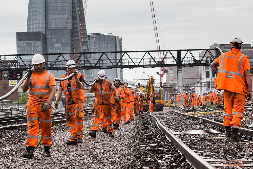 Network Rail London Bridge August Bank Holiday Works