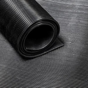 fine fluted ribbed rubber matting