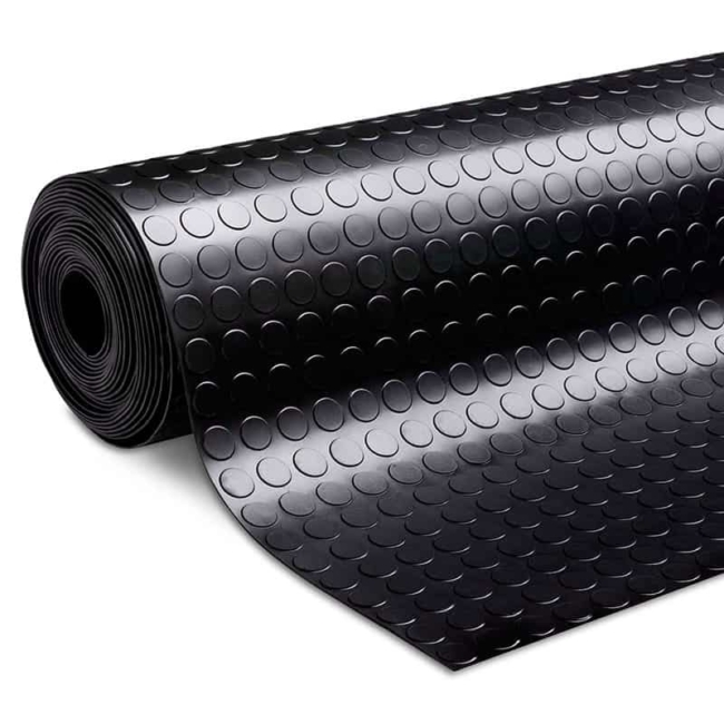 circular pattern rubber matting