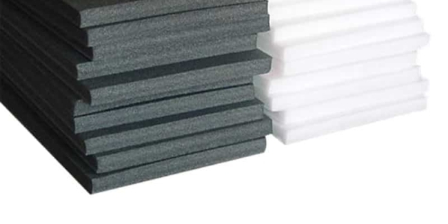 Black Packing Foam Sheet  High Density Closed Cell Polyethylene